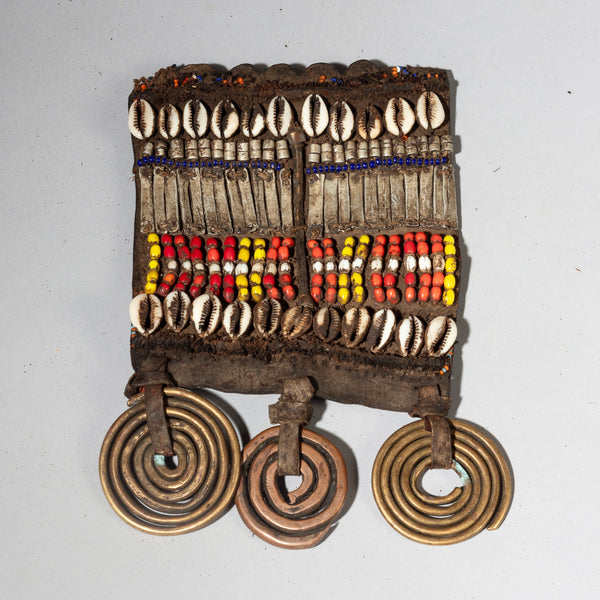 A GORGEOUS GEOMETRIC GLASS BEAD PLAQUE, SAMBURU TRIBE KENYA  ( No 4259