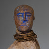 A LARGE IMPOSING BLUE PIGMENT POWER FIGURE, EWE TRIBE OF GHANA ( No 2818)