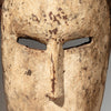 A POWERFUL WHITE PIGMENT  MASK LEGA TRIBE, CONGO ( No 4245 )