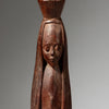 A DEMURE HOLY MARY ALTAR FIGURE, MAKONDE TRIBE OF TANZANIA ( No 4311 )