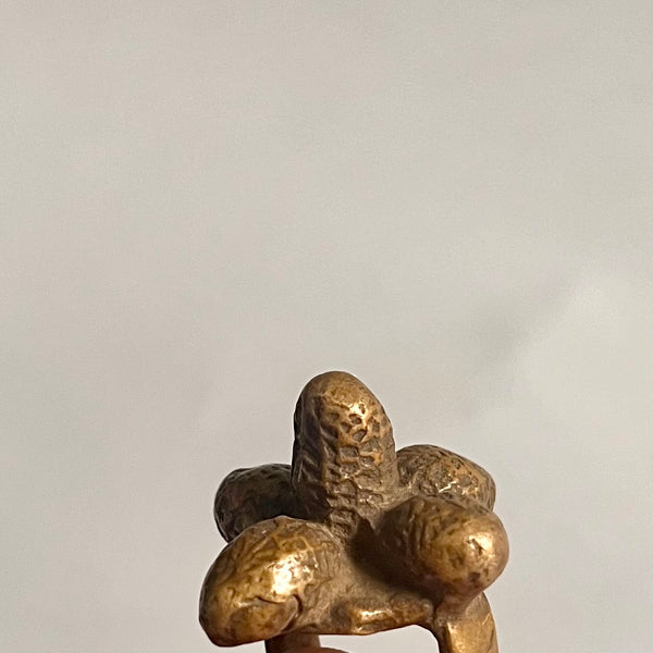 A FIVE PEANUT RING, BAULE TRIBE IVORY COAST ( No 2567)