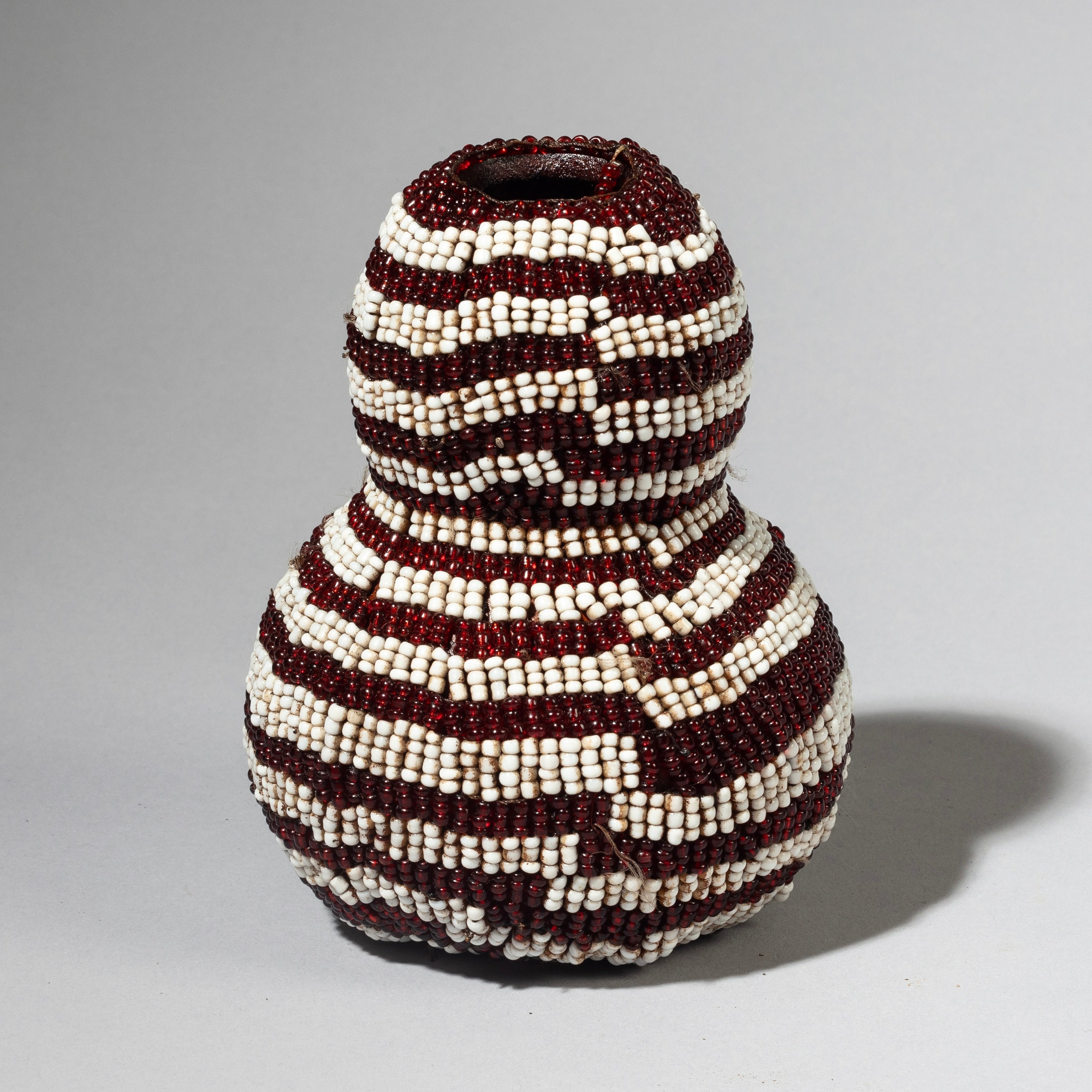 A STRIKING BEADED GOURD DOLL, FROM KAMBA TRIBE, KENYA ( No 4226 )
