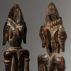 A REFINED PAIR OF ALTAR FIGURES, SENOUFO TRIBE iVORY COAST W.AFRICA  ( No 4293 )