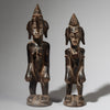 A REFINED PAIR OF ALTAR FIGURES, SENOUFO TRIBE iVORY COAST W.AFRICA  ( No 4293 )