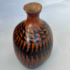 A DARK WELL USED SMALL CALABASH FROM TUTSI TRIBE ( No 1085)