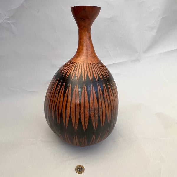 A LATGE TALL CALABASH FROM TUTSI TRIBE ( No 5193)