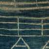 SOLD JT A LINEAR DESIGN NDOP PURE COTTON ANTIQUE TEXTILE, BAMILEKE TRIBE CAMEROON ( No 4356 )