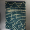 SOLD JT A LINEAR DESIGN NDOP PURE COTTON ANTIQUE TEXTILE, BAMILEKE TRIBE CAMEROON ( No 4356 )