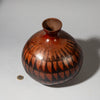 A PLUMP SMALL GOURD VESSEL FROM TUTSI TRIBE OF RWANDA E. AFRICA ( No 4344 )