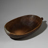 A BIG, GORGEOUS WOODEN BOWL WITH METAL INDIGENOUS REPAIRS FROM THE TUTSI TRIBE OF RWANDA( No 2742 )