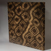 A RARE MOUNTED RAFFIA SKIRT FRAGMENT FROM THE KUBA PEOPLE OF CONGO ( No 4370 )