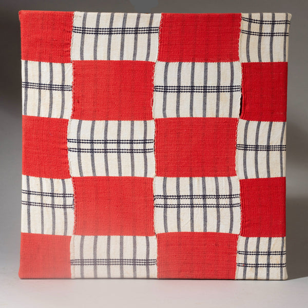 A JOLLY MOUNTED EWE CLOTH FROM GHANA ( No 4330 )