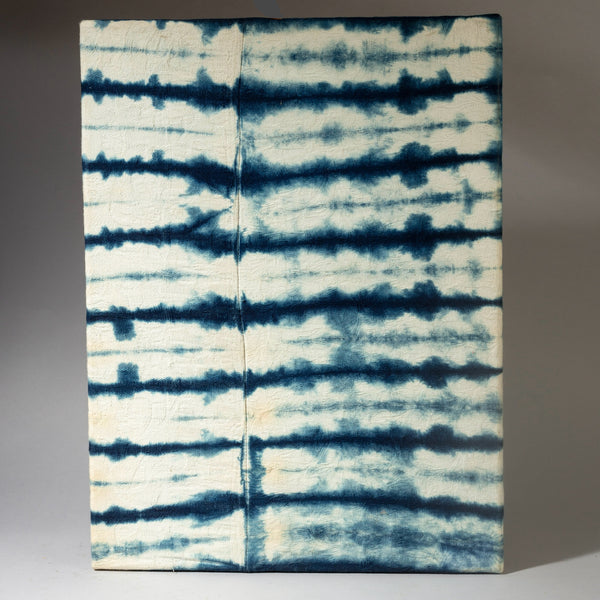 A WATERY MOUNTED TEXTILE, MOSSI TRIBE OF BURKINA FASO  ( No 4355 )