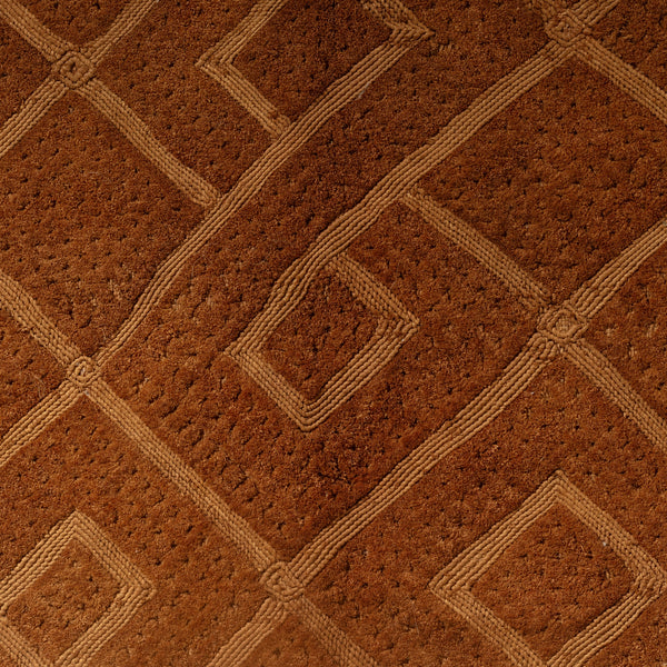 SOLD JT A MOUNTED RAFFIA SHOOWA PANEL FROM THE KUBA PEOPLE OF CONGO ( No 4369)