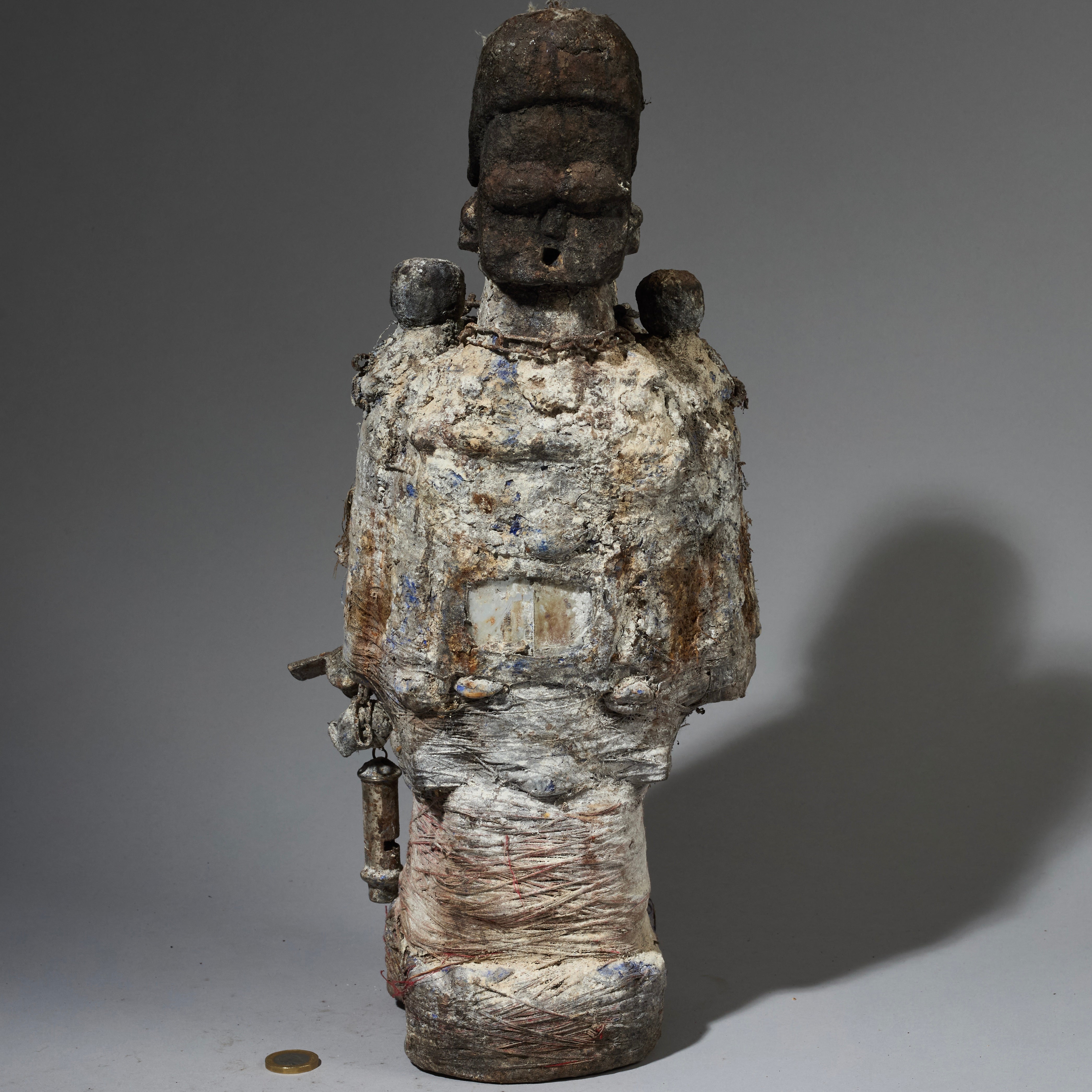 A MYSTERIOUS POWER FIGURE FROM EWE TRIBE OF GHANA  ( No 2741 )