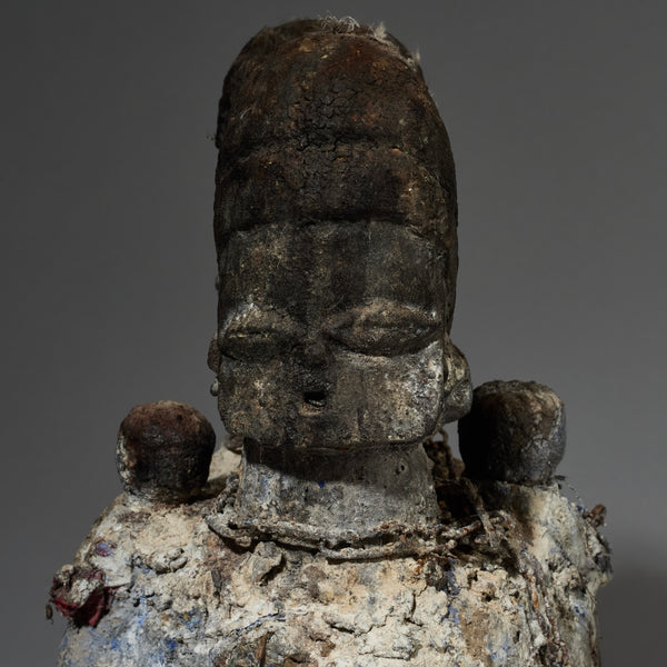 A MYSTERIOUS POWER FIGURE FROM EWE TRIBE OF GHANA  ( No 2741 )