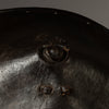 A SCULPTURAL LEATHER SHIELD, FROM ETHIOPIA EAST AFRICA EX UK COLL. ( No 4372 )
