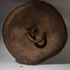 A SCULPTURAL LEATHER SHIELD, FROM ETHIOPIA EAST AFRICA EX UK COLL. ( No 4372 )