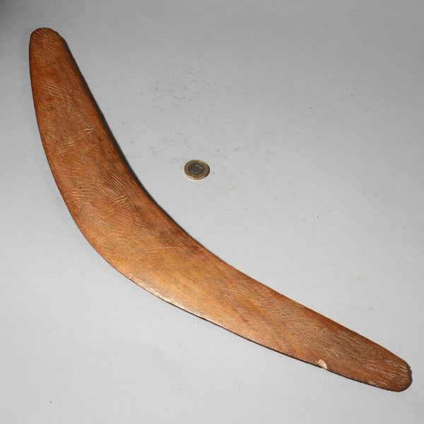 A BURNISHED ABORIGINAL BOOMERANG FROM AUSTRALIA ( No 4350)