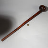 A RARE FORM 19THC WOODEN KNOBKERRIE , FROM ZULU TRIBE OF SOUTH AFRICA EX UK COLL. ( No 4373 )