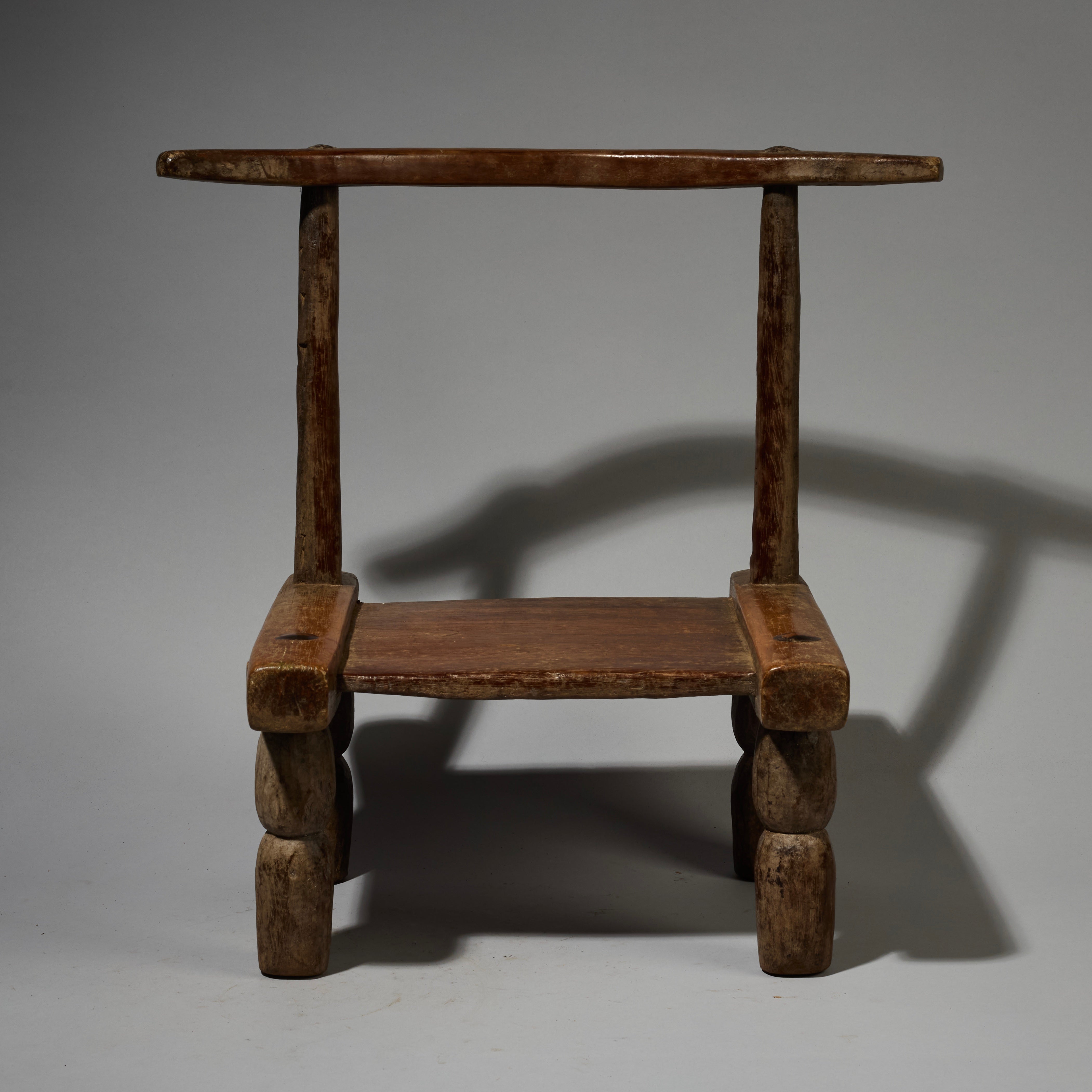 A PRETTY CHAIR FROM THE BAULE TRIBE, IVORY COAST( No 2754 )