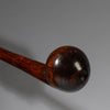 A RARE FORM 19THC WOODEN KNOBKERRIE , FROM ZULU TRIBE OF SOUTH AFRICA EX UK COLL. ( No 4373 )