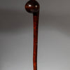 A RARE FORM 19THC WOODEN KNOBKERRIE , FROM ZULU TRIBE OF SOUTH AFRICA EX UK COLL. ( No 4373 )