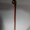 A RARE FORM 19THC WOODEN KNOBKERRIE , FROM ZULU TRIBE OF SOUTH AFRICA EX UK COLL. ( No 4373 )