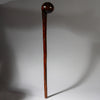 A RARE FORM 19THC WOODEN KNOBKERRIE , FROM ZULU TRIBE OF SOUTH AFRICA EX UK COLL. ( No 4373 )