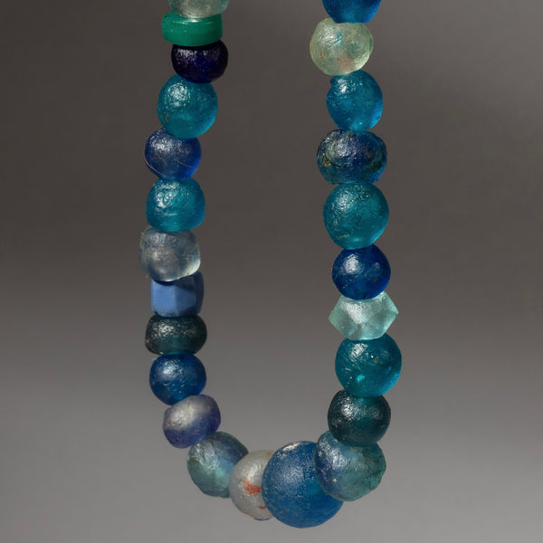 A MIXED TRADE BEAD+ RECYCLED GLASS NECKLACE ( NO 4339 )