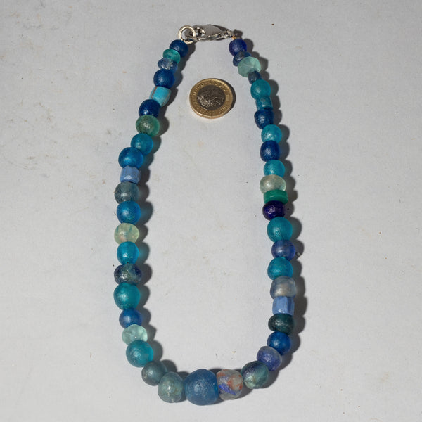 A MIXED TRADE BEAD+ RECYCLED GLASS NECKLACE ( NO 4339 )