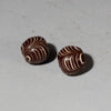 TWO BIG, SOLID GLASS BEADS FROM JAVA ( No 4321 )