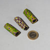 A TRIO OF 19thC VENETIAN GLASS TRADE BEADS WITH PROVENANCE OF LORD MCALPINE   ( No 4322 )