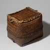 AN ANTIQUE RICE LUNCH BOX BASKET WITH LID FROM THE PHILIPPINES ( No 4346 )