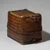 AN ANTIQUE RICE LUNCH BOX BASKET WITH LID FROM THE PHILIPPINES ( No 4346 )