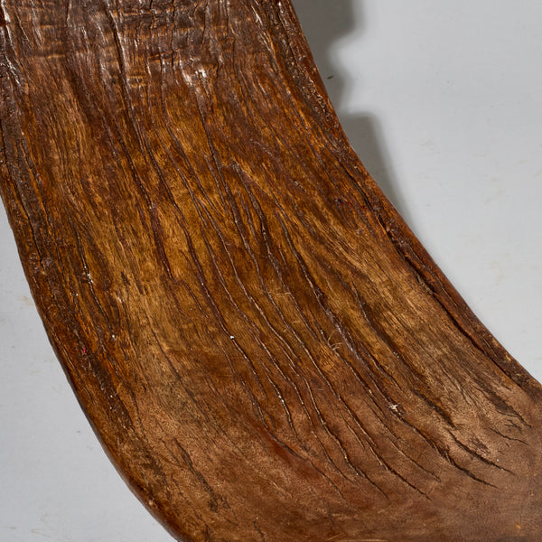 AN OLD, WELL PATINATED SLING BACK BENCH, LOBI TRIBE OF BURKINA FASO W.AFRICA ( No 2827 )