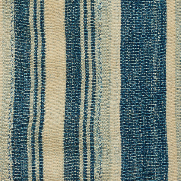 *A STRIPED INDIGO WOMANS CLOTH, NORTHERN GHANA ( No 2786 )