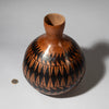 A SHAPELY, SMALL WELL DECORATED GOURD VESSEL FROM TUTSI TRIBE OF RWANDA E. AFRICA ( No 4342 )