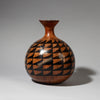 A PRECISE + PRETTY SMALL GOURD VESSEL FROM TUTSI TRIBE OF RWANDA E. AFRICA ( No 4343 )