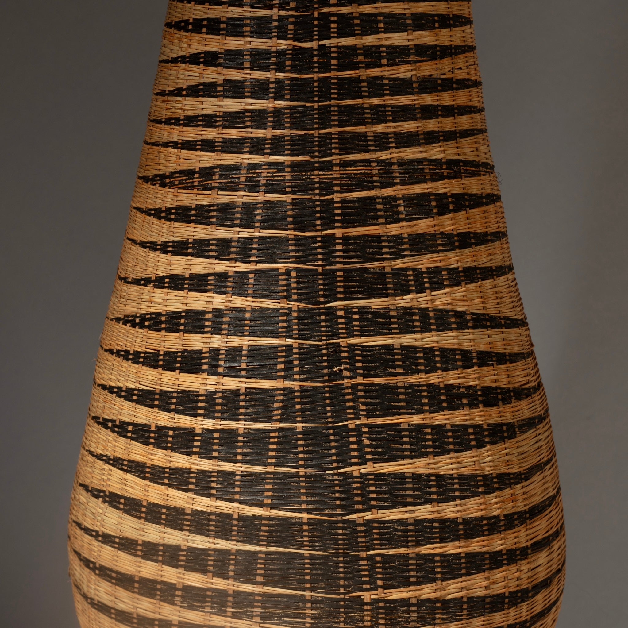 A STATUESQUE TALL TUTSI BASKET FROM RWANDA 80cm  ( No 4324 )