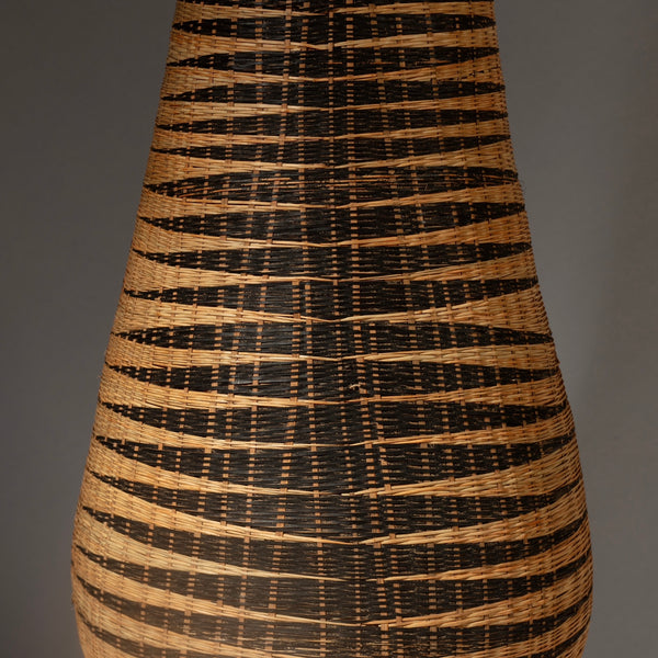 A STATUESQUE TALL TUTSI BASKET FROM RWANDA 80cm  ( No 4324 )