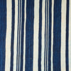 *A STUPENDOUS STRIPED INDIGO WOMANS CLOTH, NORTHERN GHANA ( No 2862 )