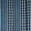 A CHEQUERED INDIGO WOMANS CLOTH, EWE TRIBE GHANA ( No 2864 )