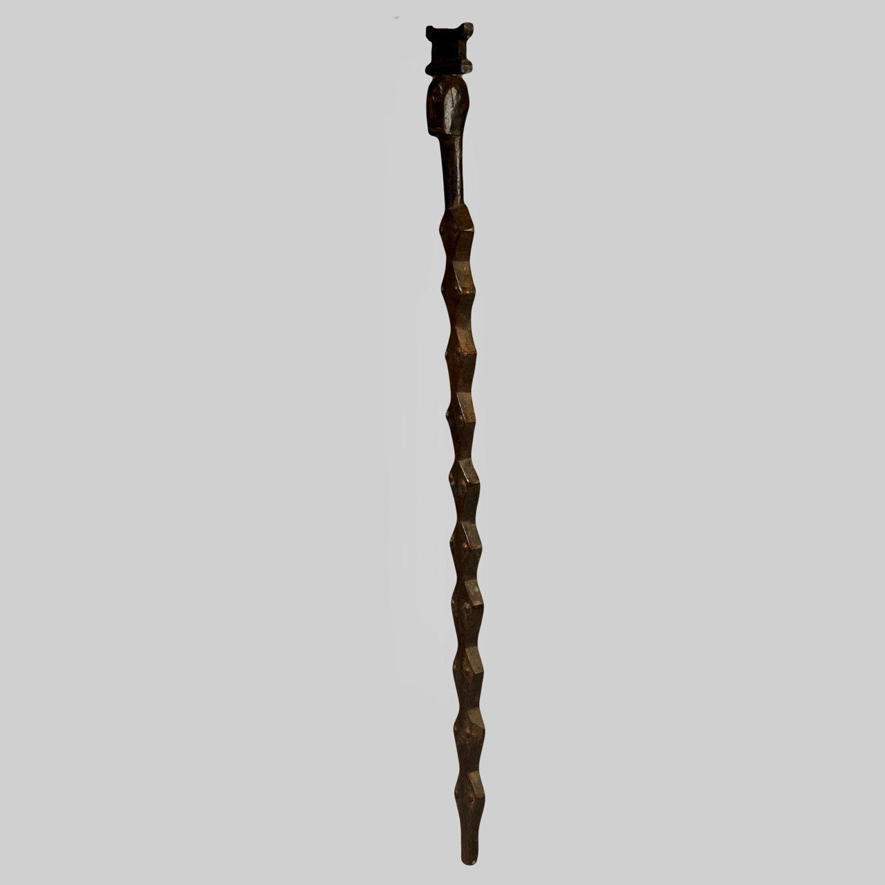 A FIGURATIVE FANTE TRIBE MESSANGER STAFF FROM GHANA ( No 2831 )