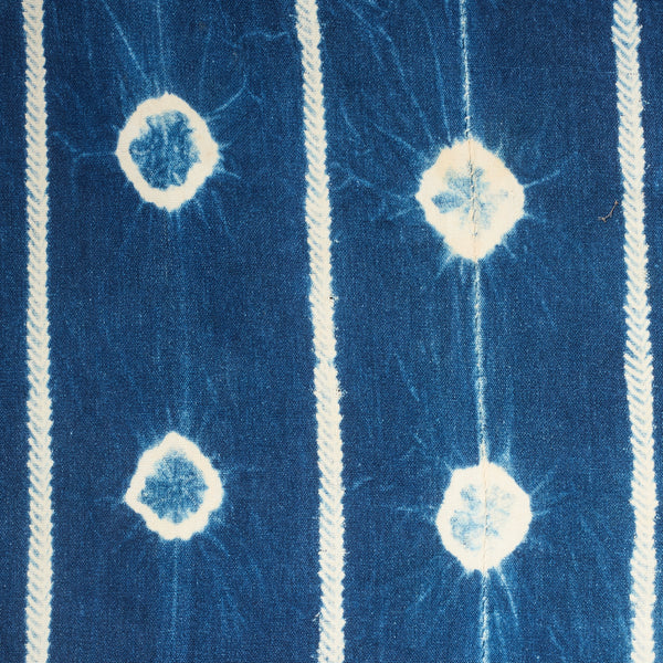 *A COSMIC INDIGO WOMANS CLOTH, MOSSI TRIBE BURKINA ( No 2848 )