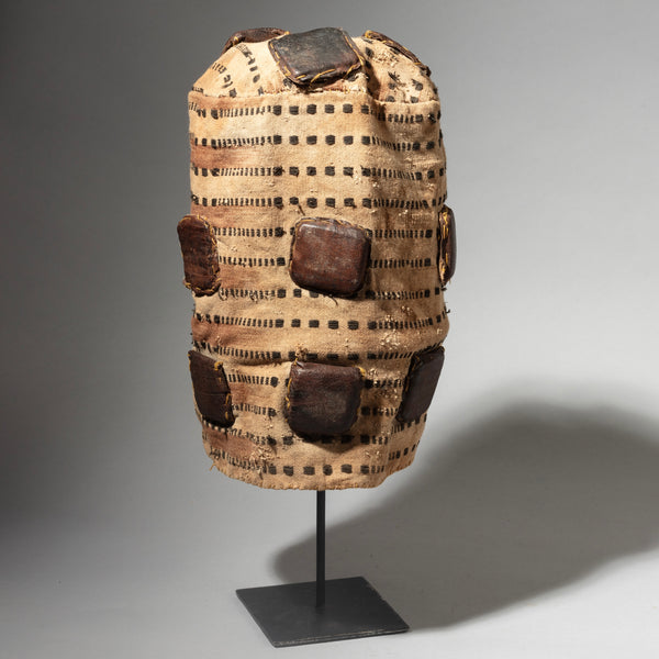 A VINTAGE GRIS GRIS DECORATED HAT, AKAN REGION GHANA ( No 4447 )