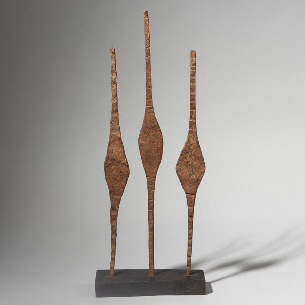 A SET OF 3 IRON CURRENCY ITEMS FROM MUMUYE TRIBE NIGERIA, WEST AFRICA ( No 4320 )