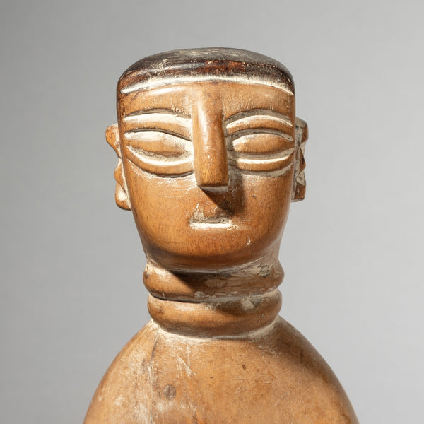 A CEREMONIALLY CARED FOR VENAVI TWIN DOLL, EWE TRIBE OF GHANA W.AFRICA ( No 4389 )