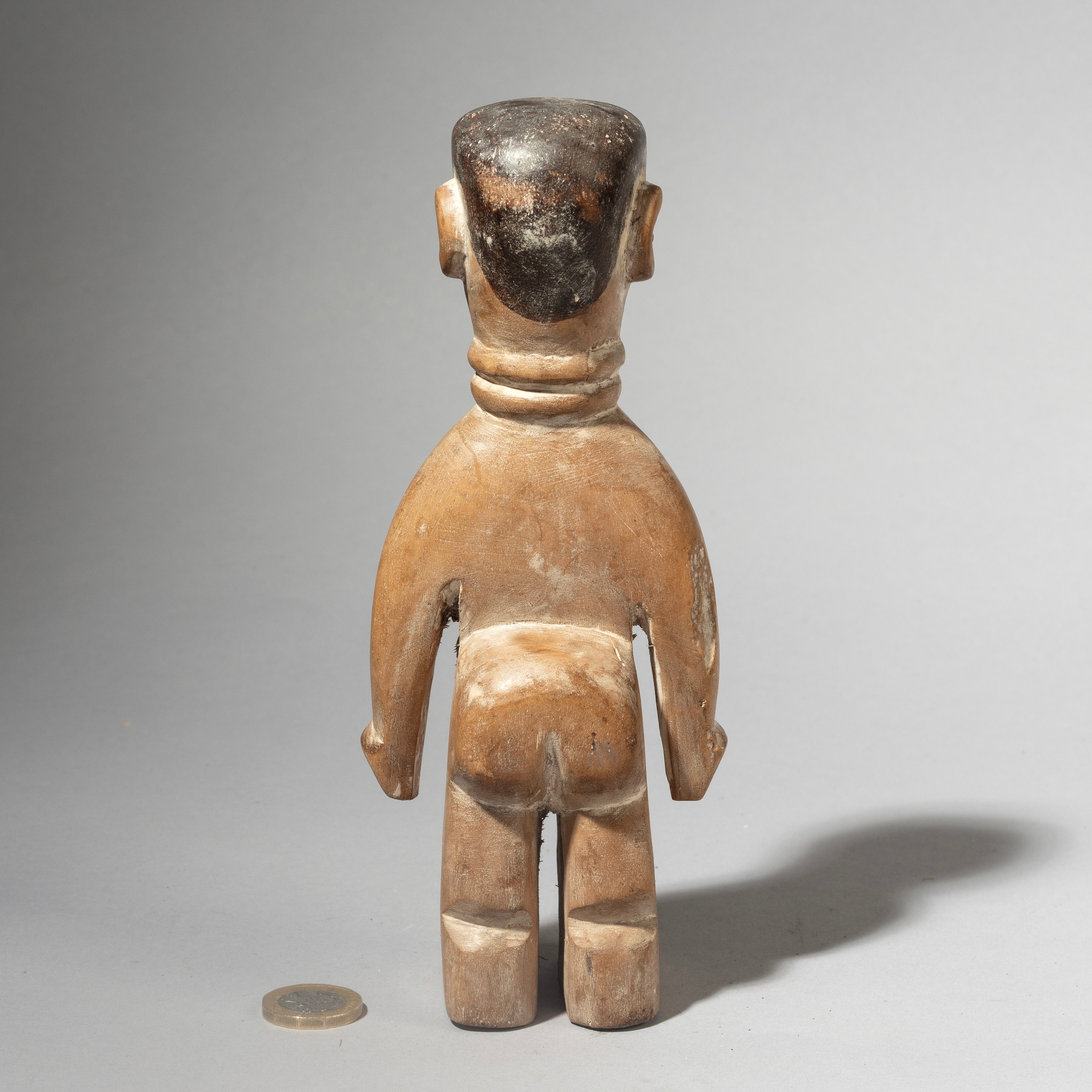 A CEREMONIALLY CARED FOR VENAVI TWIN DOLL, EWE TRIBE OF GHANA W.AFRICA ( No 4389 )