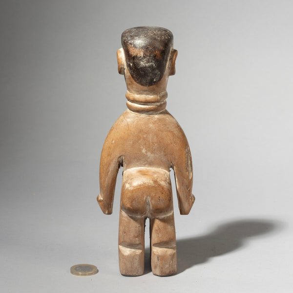 A CEREMONIALLY CARED FOR VENAVI TWIN DOLL, EWE TRIBE OF GHANA W.AFRICA ( No 4389 )